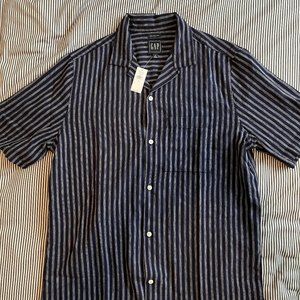 Gap Linen-Cotton Camper Shirt (nwt)